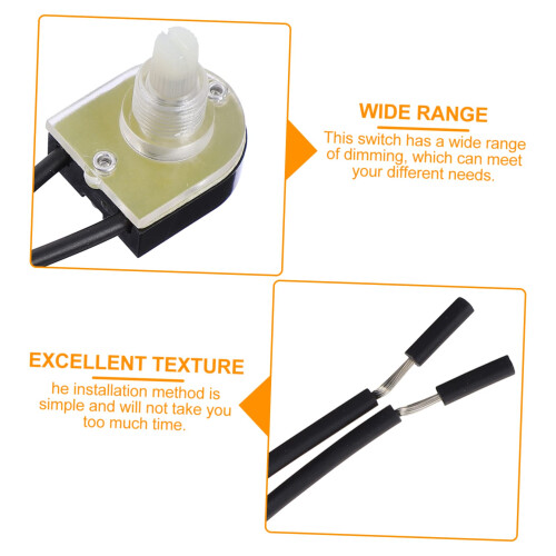 4pcs Light Dimmer Knob Set, Smooth Rotary Control, Easy Installation for Wall and Ceiling Lamps 2