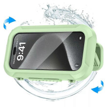 (green) Zencey ShowerSafe, Shower Phone Holder Waterproof