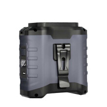 (Gray 4000mAh) Turbo Track Fan, Turbotrack Fan, Belt Clip On Waist Portable Cooling