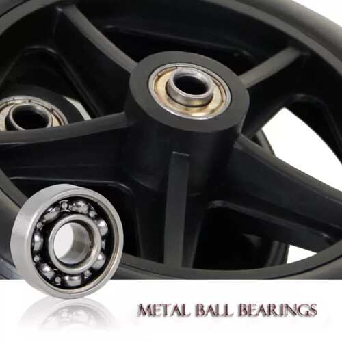 Wheelchair Replacement Wheels 6 Inch Solid Front Caster Pair Non Inflatable Punctureproof Walker Wheels 2