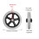 Wheelchair Replacement Wheels 6 Inch Solid Front Caster Pair Non Inflatable Punctureproof Walker Wheels 5