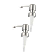 2 Pack Stainless Steel Soap Dispenser Nozzle Replacement Pump, Leak Durable Design