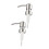 2 Pack Stainless Steel Soap Dispenser Nozzle Replacement Pump, Leak Durable Design 1