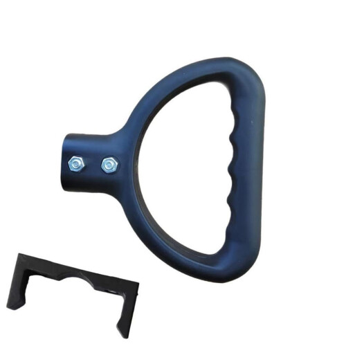 Folding Wagon Handle Replacement with Long Clip, Ergonomic Pull Handle for Camping and Beach Carts