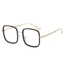 Oversized Square Reading Glasses for Women, Blue Light Blocking AntiGlare Readers +1.00 Black Spring Hinge