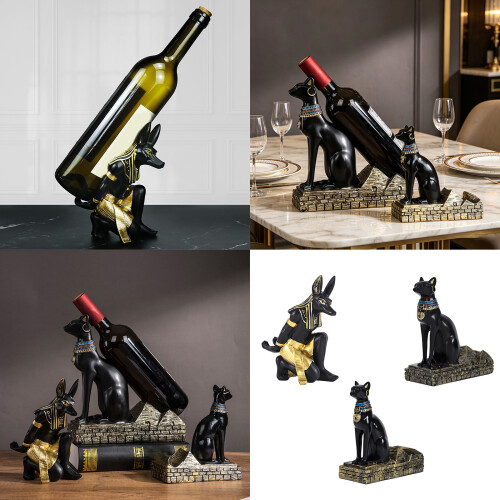 Ancient Egyptian God Wine Bottle Holders Resin-Best Large 2