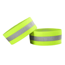Reflective Running Bands 2 Pairs Elastic Nylon Wrist and Ankle Straps for Night Running Cycling Hiking