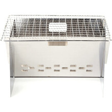 Portable Charcoal Grill 2pcs Set for Camping and Picnic, Foldable BBQ Grill with Quick Setup and Easy Clean Surface