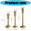 Classical Gold Coating Cast Iron Tall Candle Stand Taper- 8931 4