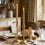 Classical Gold Coating Cast Iron Tall Candle Stand Taper- 8931 6
