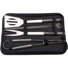 BBQ Tools Set 7PCS with Carry Bag, Durable Grill Accessories for Outdoor Camping and Backyard Cooking