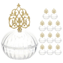 Cutie transparentă pentru cadouri de nuntă, cu formă de cupolă – Plastic, 9,3x6,2cm