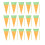 Carrot-shaped candy bags plastic cello 150 pcs 1