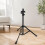 Adjustable Height Trombone Stand with Stable Triangular Base and Foldable Design for Stage and Studio 2