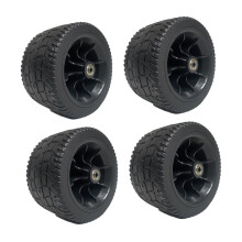 7 Inch Solid Wheelbarrow Tire Replacement, Heavy Duty Non Inflatable Wheel for Garden and Beach Cart