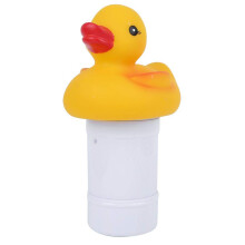 Duck Shaped Pool Chlorine Dispenser with Steady Chemical Release for Spa, Hot Tub and Fountain