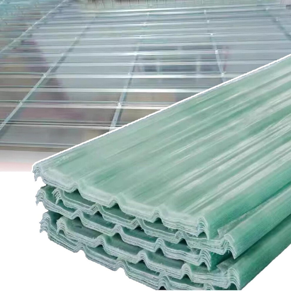 Transparent Roof Panels 1.2Mm Uv Resistant Polycarbonate Sheets For Patio Carport 12 Pack 35X67in 9330225696155