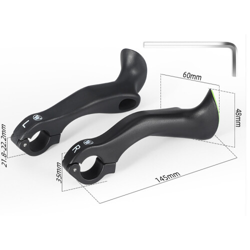 Extended Mountain Bike Bar Ends - Enhanced Grip & Control 1