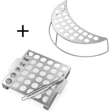 Jalapeno Grill Rack 2 Pack Stainless Steel Pepper Holder for BBQ Smoker Oven Even Heat Cooking