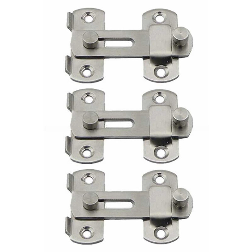 Heavy Duty Stainless Steel Gate Latch Set, Weatherproof Door Bolt Lock For Outdoor Fence And Garden Gates 9310869704591