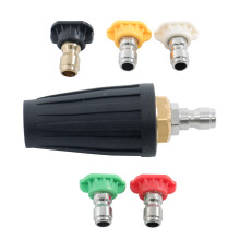 Pressure Washer Turbo Nozzle Set 3600PSI Rotating Power Spray Tips with 1/4 Inch Quick Connect 5Pack