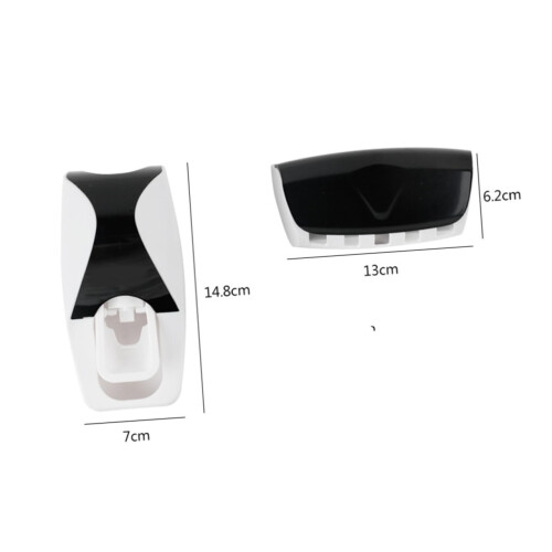 Wall Mounted Automatic Toothpaste Dispenser Squeezer with Dustproof Cover and OneHand Operation 1