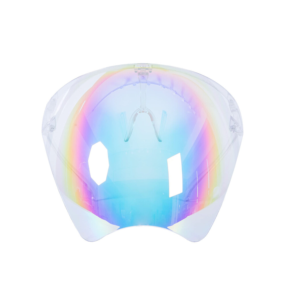 Face Shield For Adults Antifog Clear Vision Uv400 Full Face Coverage Polycarbonate Visor Rainbow White 9310869704720