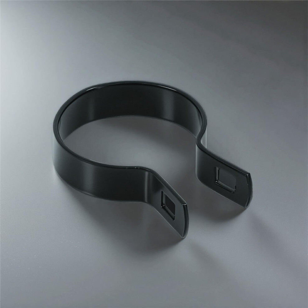 Black Galvanized Brace Band 23/8 Inch Post With Bolt And Nut, RustâResistant Heavy Duty Chain Link Fence Parts 9310869704850