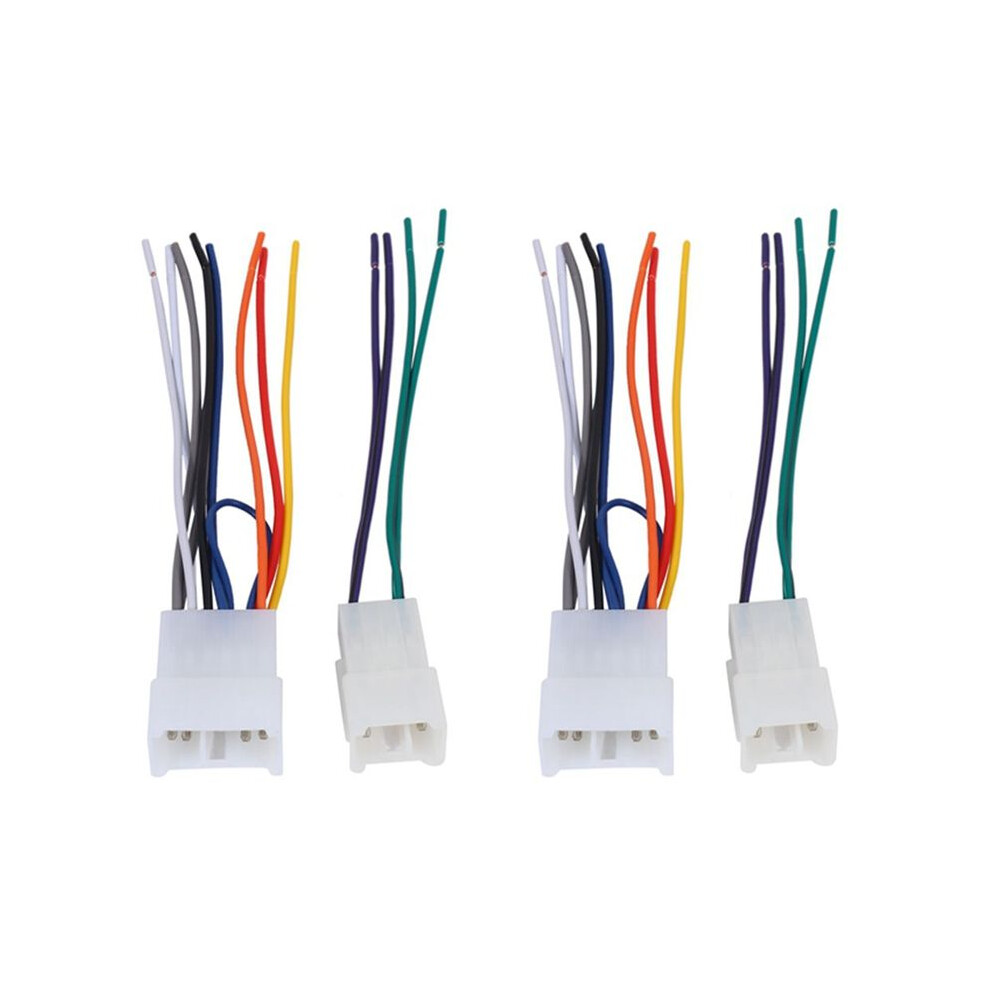 4Pcs Ta02b Wire Harness To Connect An Aftermarket Stereo Receiver For Select 1984- Vehicles 4713517588508