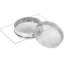 Stainless Steel Double Sieve Honey Strainer for Extractors and Buckets, Beekeeping Equipment