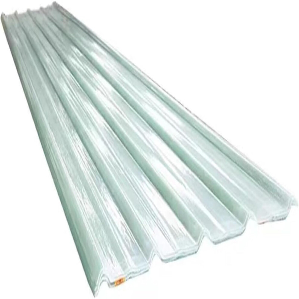 Polycarbonate Roofing Panels 1.2Mm Thick Clear Corrugated Roof Sheets Uv Resistant For Greenhouse And Carport Rain Protection 4Pcs 35X43in 9351714906340