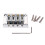 Vintage Style Bass Guitar Bridge Silver 4 String Adjustable Saddle Height Enhanced Tone Durable Metal 3