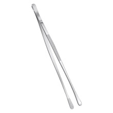 Stainless Steel BBQ Tongs with Ergonomic Grip and Precision Tips for Grilling and Kitchen Use