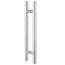 Glass Shower Door Handle 80cm Silver, DoubleSided H Shape Stainless Steel Pull Handle for Bathroom and Office