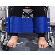 Adjustable Wheelchair Leg Strap for Secure Foot Positioning, Washable Durable Nylon Footrest Belt Blue 1 Pack