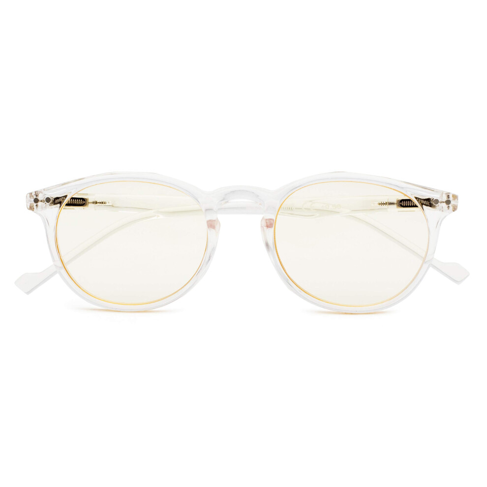 Blue/Light Women's Reading Glasses +1.75, 1.75X Clear Magnification Eyewear For Reading And Crafts
