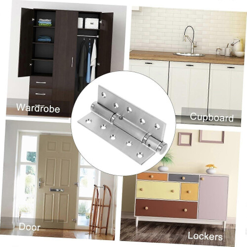 1PC Self Closing Door Hinges Spring Loaded Hinges Adjustable Tension for Garage 1