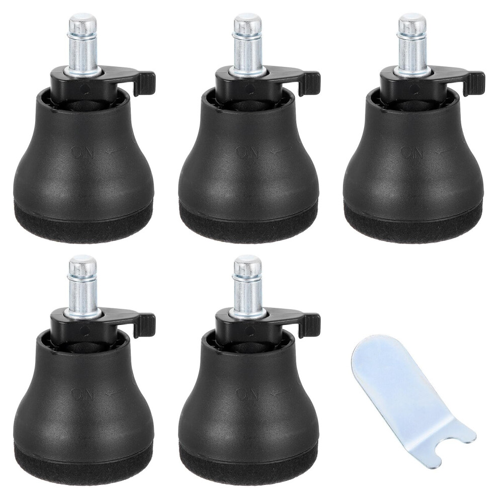 5Pcs Bell Glides Chair Feet Replacement Set For Hardwood Floors, Stable Non Slip Floor Protection Design 9310869705659