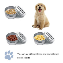 Kit de Dressage pour Chiens avec Boîte Métallique Contenant 18 Boîtes Magnétiques pour le Travail Olfactif