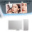 Car Sun Visor Vanity Mirror,Rechargeable Led 3 Light Modes,Dimmable Touch Screen,Side with 5 Magnification Mirror Image 7