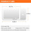 Car Sun Visor Vanity Mirror,Rechargeable Led 3 Light Modes,Dimmable Touch Screen,Side with 5 Magnification Mirror Image 8