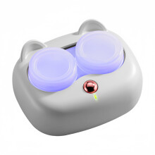 Contact Lens Cleaner Machine with USB Fast Charging, Automatic Easy Lens Cleaning Device, White Compact Design