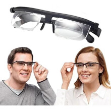 Adjustable Focus Reading Glasses with Dial Control for Near and Intermediate Vision, Lightweight Frame