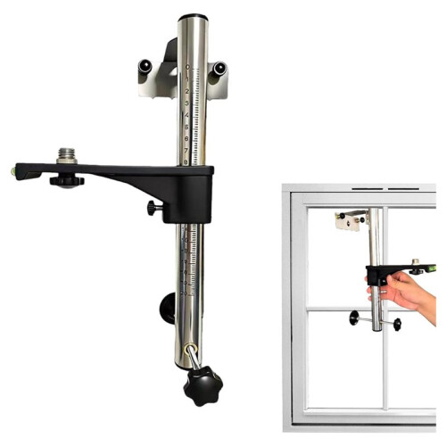 Wall Mount Level, Holder Height Adjustable, Support Tool Mount, Leveling Measurement Device, Carpentry Home Equipment 2