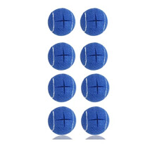 Precut Walker Tennis Balls 8pcs Dark Blue, Glide Balls for Easy Installation, Floor Protection and Noise Reduction