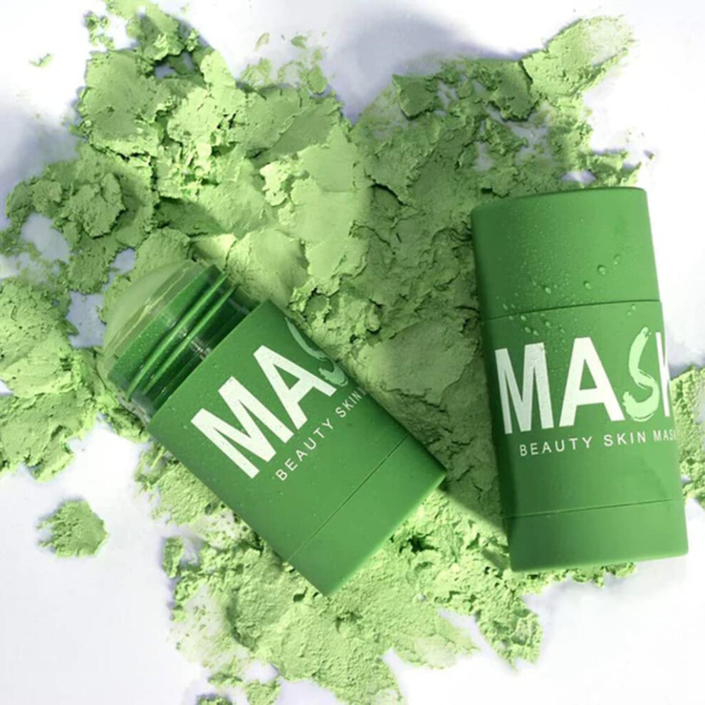 Green Tea Mask Stick for Deep Pore Cleansing, Moisturizing Face Mask for All Skin Types