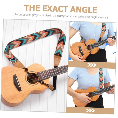 Adjustable Ukulele Strap No Drill Design with Padded Shoulder Support and Quick J Hooks 1
