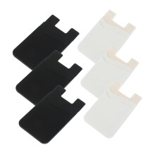 Slim Stick On Card Holder for Phone Case with Easy Card Access, Compact Wallet Design, Black Assorted Colors