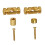 Gold Guitar Roller String Trees 2Pack Value Set for Electric Guitar, LowFriction Roller Guidance, LongLasting Stable Tone 2