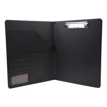 A4 Professional PU Leather Business Padfolio Organizer, Waterproof Document Folder for Office and Interviews